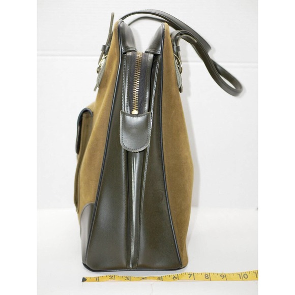 VTG Original Sarne Japan Tall Travel Tote Handbag Shoulder Bag with Lock and Key - Picture 13 of 16